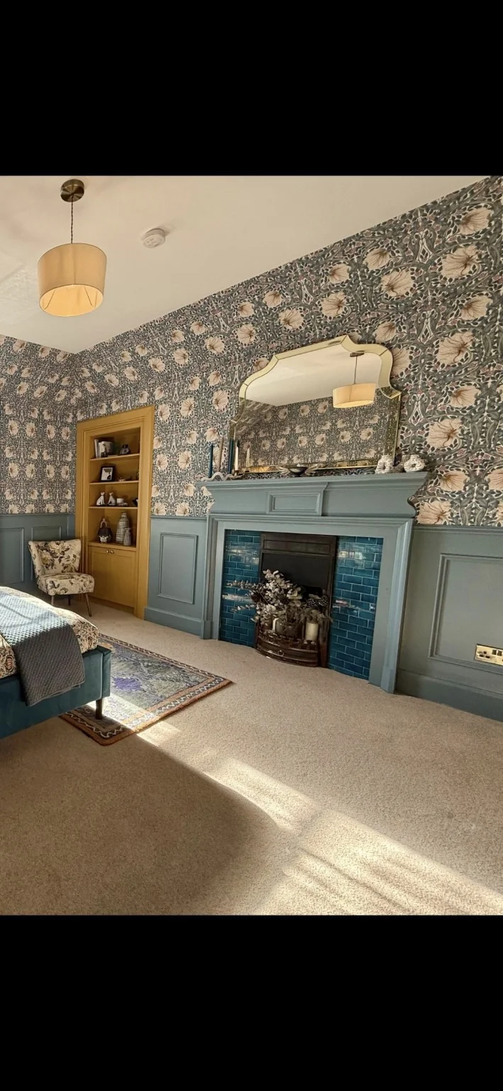 Bespoke joinery panelling and fitted shelving · Murthly